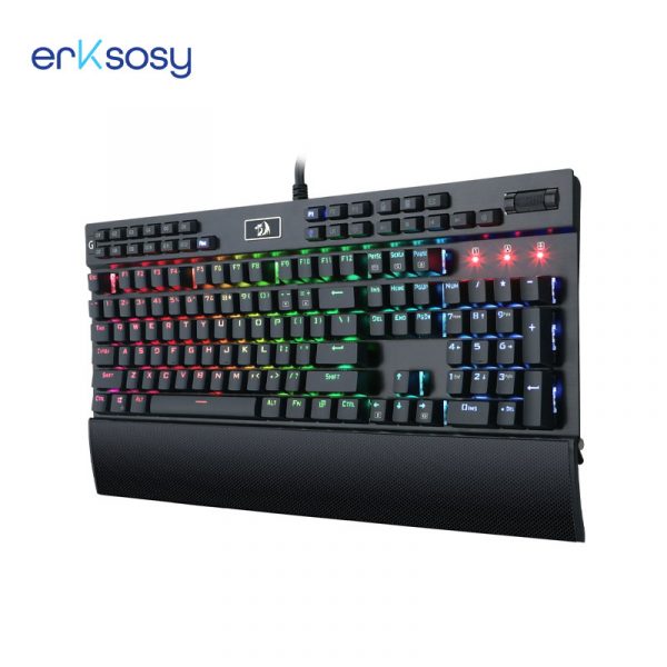 Redragon K550 Yama RGB Mechanical Gaming Keyboard | Tactical Purple Switches | Macro Recording Wrist Rest Volume Control USB Passthrough - Image 9