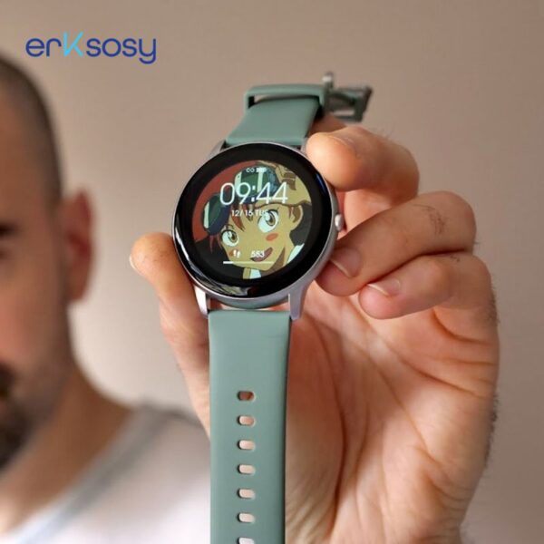 ⁦Xiaomi Imilab KW66 Silver Green + Extra Black Strap Health And Fitness Tracker, IP68⁩ - الصورة ⁦5⁩