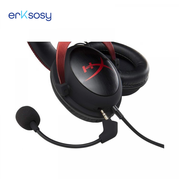⁦HyperX Cloud II Gaming Headset For PC & PS4 & Xbox One, Nintendo Switch - Red⁩ - الصورة ⁦4⁩