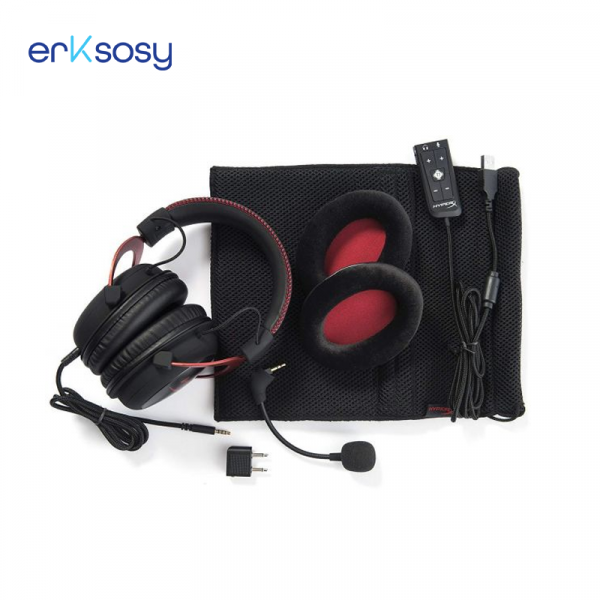 ⁦HyperX Cloud II Gaming Headset For PC & PS4 & Xbox One, Nintendo Switch - Red⁩ - الصورة ⁦2⁩