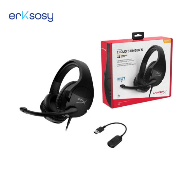 HyperX Cloud Stinger S Gaming Headset, PC, Virtual 7.1 Surround Sound HHSS1S-AA-BK/G - Image 5